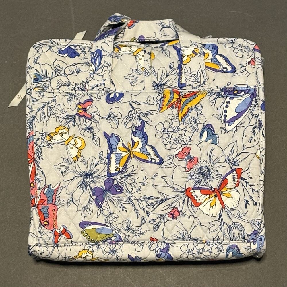Vera Bradley Coast Breezy Butterflies Grand Hanging Organizer Travel Makeup Bag